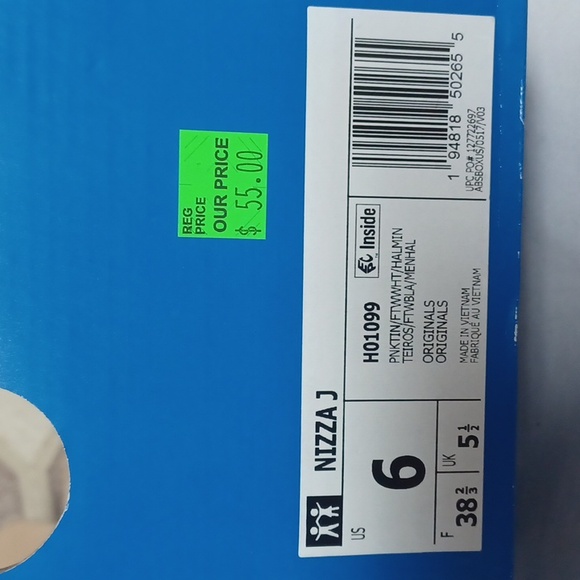 Adidas Nizza J shoes Size US 6 - Picture 13 of 13